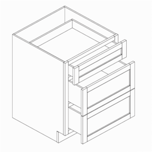 3 Drawer Base Cabinets