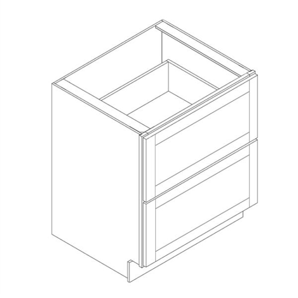 Double Door, 2 Drawer Base Cabinets