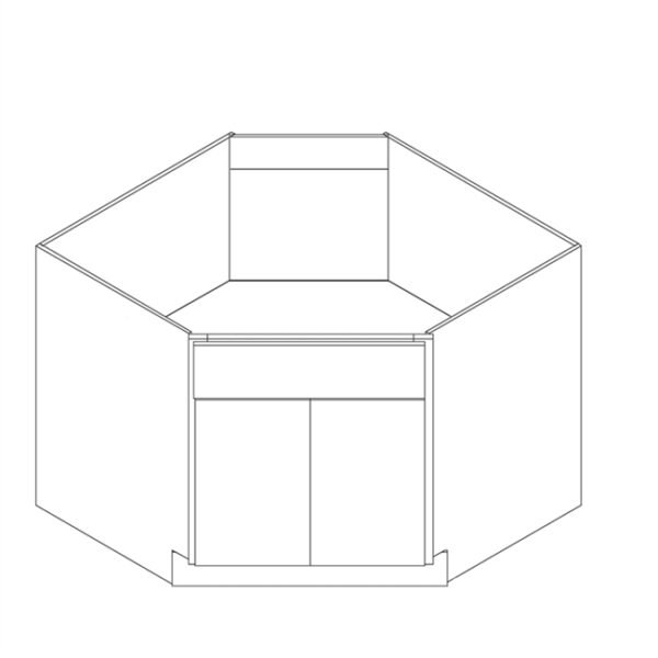 Diagonal Sink Base Cabinet